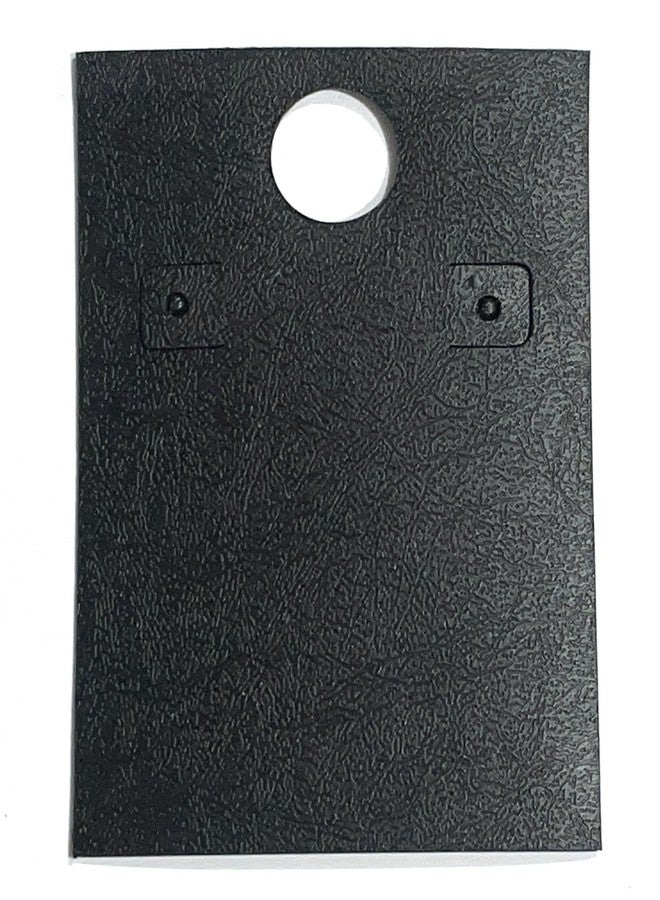 OMX, 4inch X 2.5 Inch (64mm x 93mm) Earring Display Cards Black Plastic Card, 1 mm Thick Sheet, Light Weight Plastic Earing Display Card, Tags for Jewelry Packing Ear Studs Storage (50 PC) - Image 1